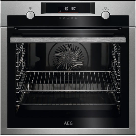 Forno Elétrico AEG BPE535160 M | Multifunções, Pirólise, Inox