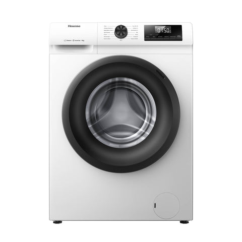 Máquina de Lavar Roupa Hisense WF-1-Q-8041-BW | 8kg, 1400rpm, Inverter