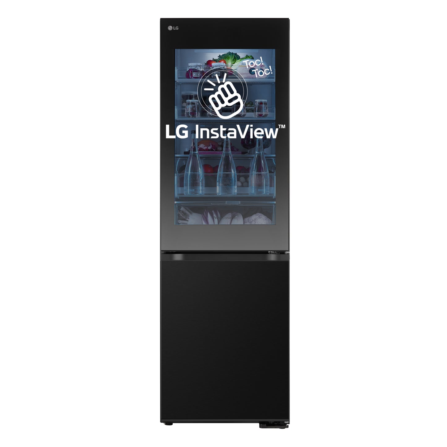 Combinado LG GBG5160CEV | 349L, No Frost, InstaView, Matte Black