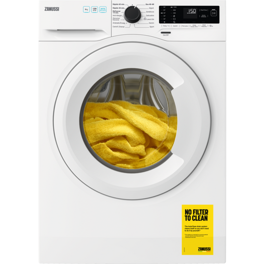 Máquina de Lavar Roupa ZANUSSI 9KG ZWF922E4W2