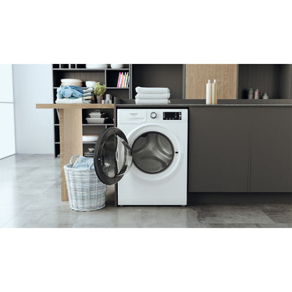 Máquina de Lavar Roupa Hotpoint NLCD10448WDAW | 10kg, 1400rpm, Active Care, Steam Pack, HomeNet