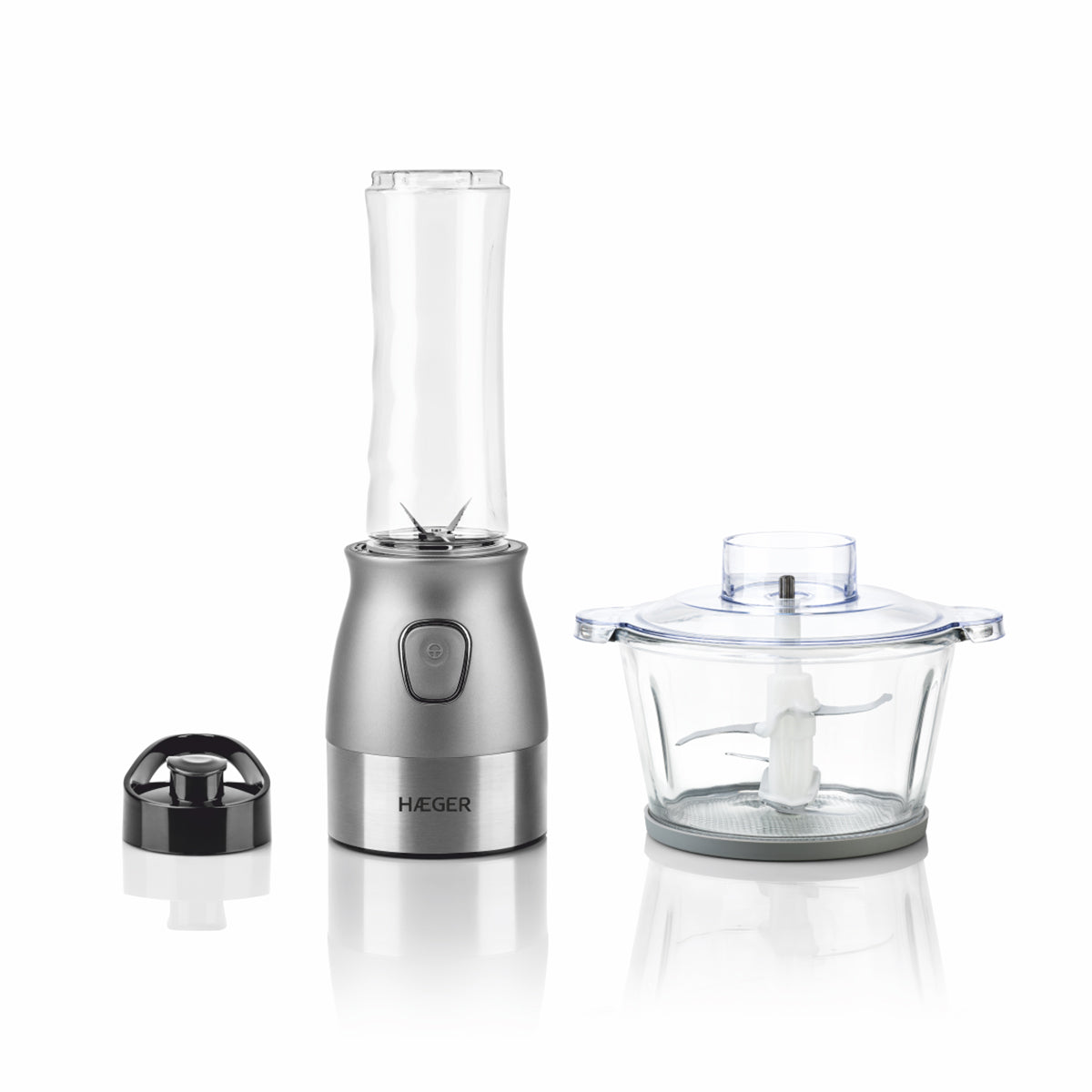 Liquidificadora HAEGER Perfect Combo 2 in 1 | 500W, 600ml, 2L