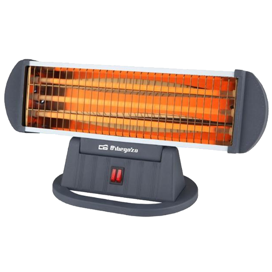 Aquecedor Infravermelhos Orbegozo BP 0204 | 1200W, 3 níveis, anti-inclinação