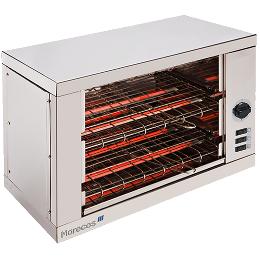 Torradeira Dupla Profissional Marecos TM2 – 12 Fatias, 3600W, Aço Inoxidável