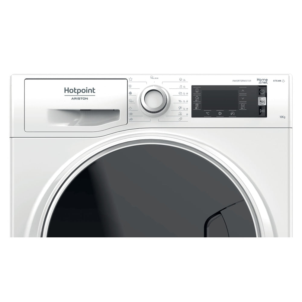Máquina de Lavar Roupa Hotpoint NLCD10448WDAW | 10kg, 1400rpm, Active Care, Steam Pack, HomeNet