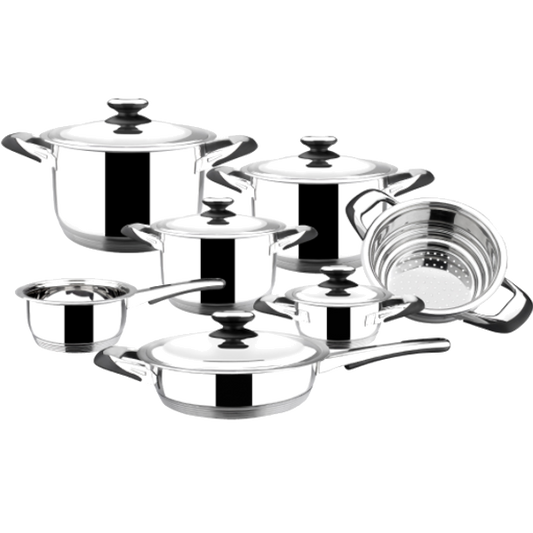 Trem de Cozinha Magefesa | 12 Peças, Aço Inox, Fundo Difusor