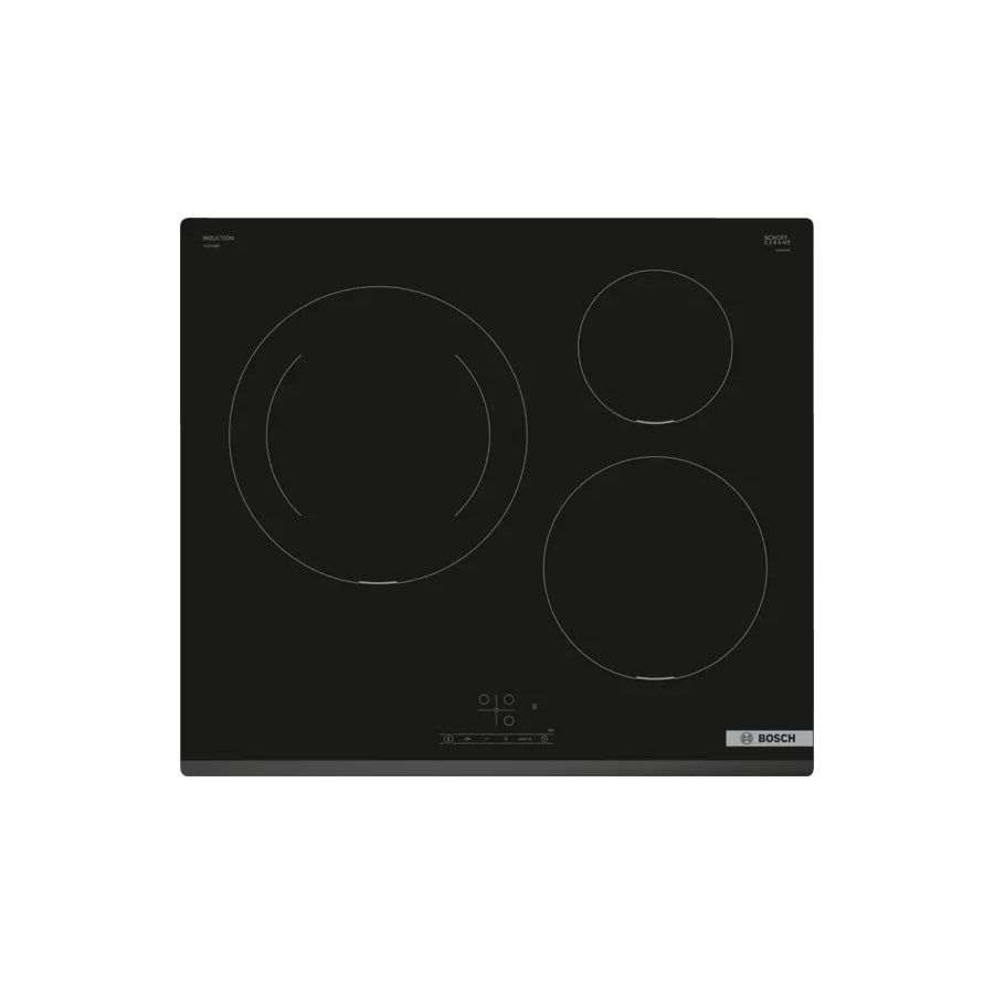 Placa de Indução Bosch PIJ631BB5E | 3 zonas, 60cm, PowerBoost