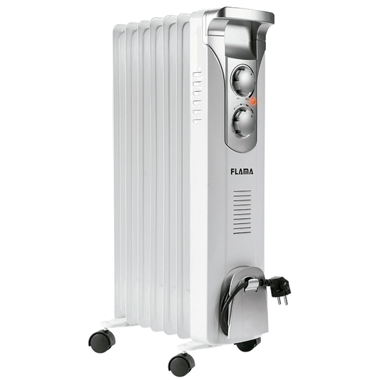 Aquecedor a Óleo FLAMA 2357 Fl | 1500W, 7 elementos, Termóstato