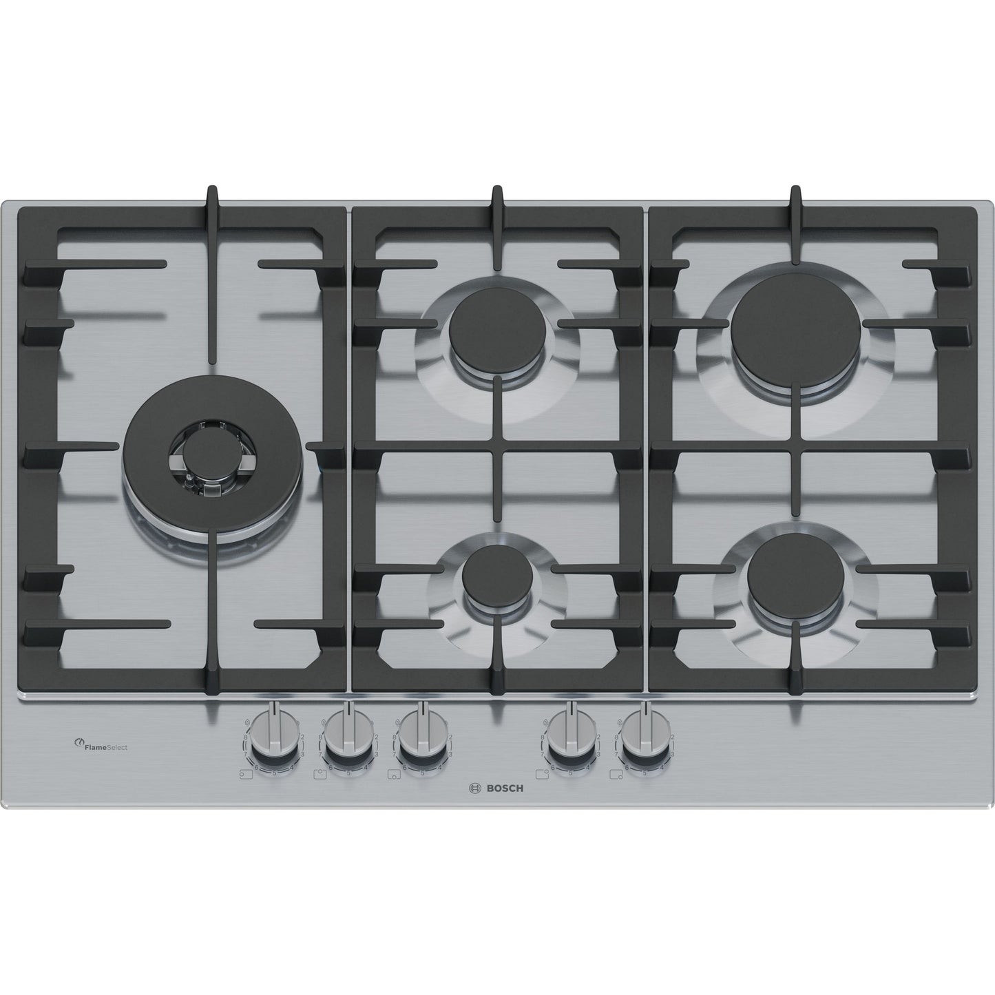 Placa a Gás Bosch PCS7A5I90 | 5 queimadores, FlameSelect, Inox