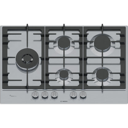 Placa a Gás Bosch PCS7A5I90 | 5 queimadores, FlameSelect, Inox