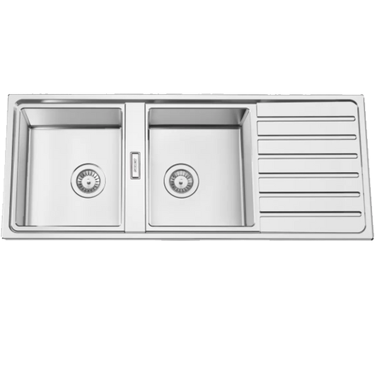 Lava-loiça Rodi Fusion 120 | 1200x500mm, 200mm, Aço inox