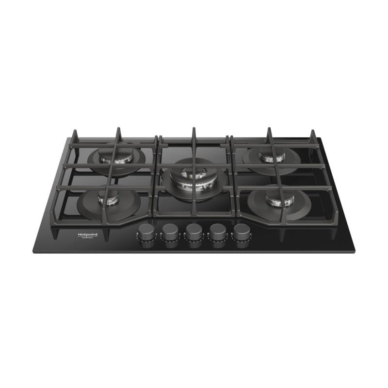 Placa a Gás Hotpoint HAGS 72F BK | 5 Queimadores, 10800W