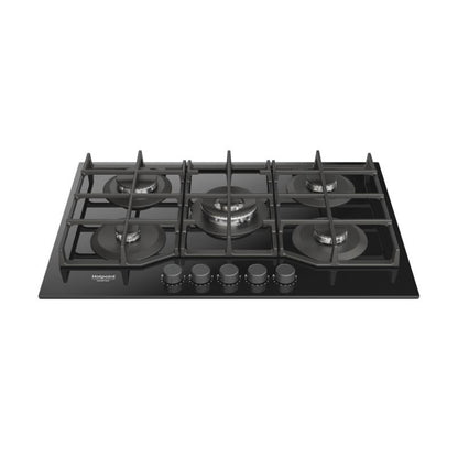 Placa a Gás Hotpoint HAGS 72F BK | 5 Queimadores, 10800W