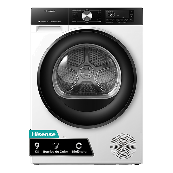 Secador de Roupa HISENSE DH3S902BWCC | 9kg, Bomba de Calor, Classe C