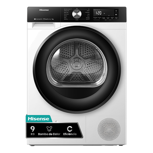 Secador de Roupa HISENSE DH3S902BWCC | 9kg, Bomba de Calor, Classe C