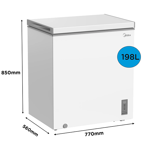Arca Horizontal MIDEA MDRC284FZE01 | 194L, Classe E