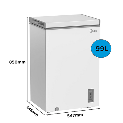 Arca Horizontal MIDEA MDRC154FZE01 | 99L, Classe E
