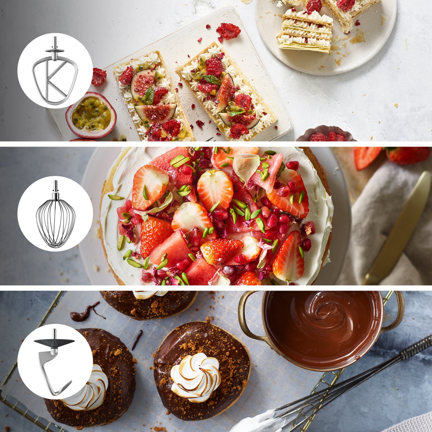 Robot de Cozinha Kenwood Chef Baker Xl Lite | 1200W, 7L, Branco