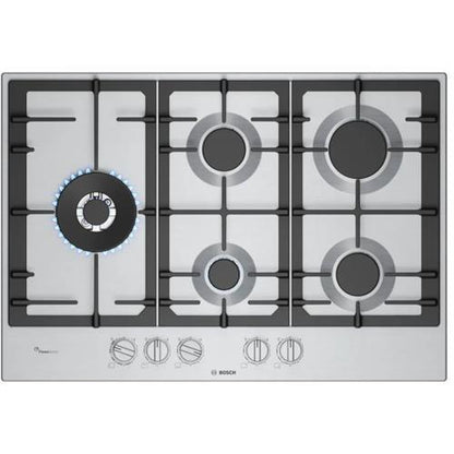 Placa a Gás Bosch PCS7A5I90 | 5 queimadores, FlameSelect, Inox