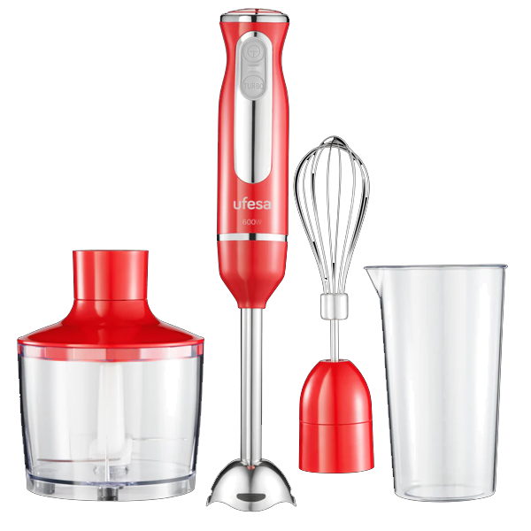 Varinha Mágica UFESA BP3443 Rouge | 600W, Turbo, Aço inox