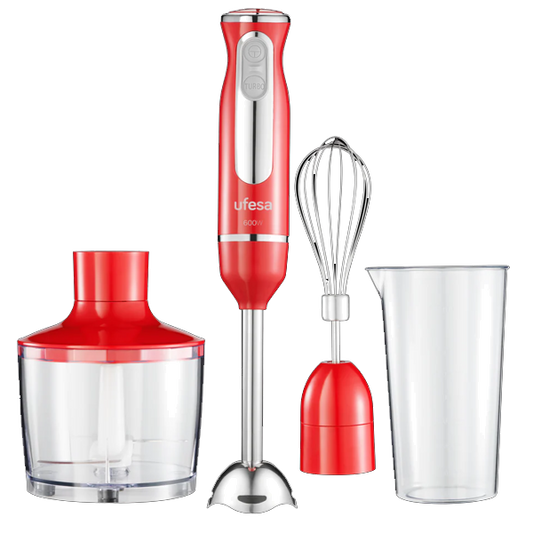 Varinha Mágica UFESA BP3443 Rouge | 600W, Turbo, Aço inox
