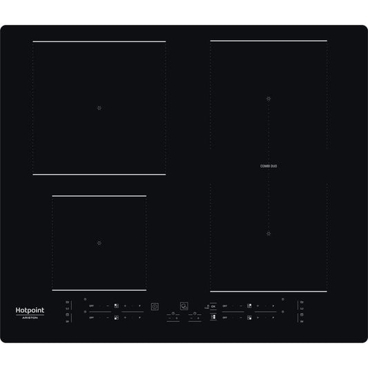 Placa de Indução Hotpoint HB 4860B NE | 4 Zonas, Preto, 59cm