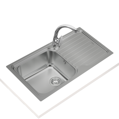 Lava Loiça Teka Classic 1c.1e | 1 Bacia, Inox, 50cm