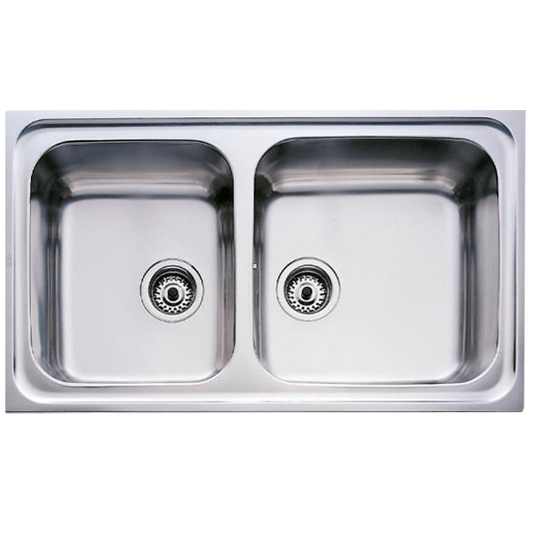 Lava Loiças TEKA Classic 2c86 | 2 Bacias, Inox, Reversível