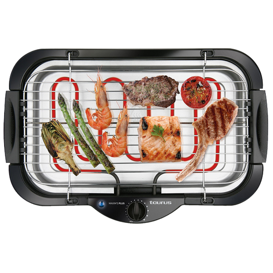 Grelhador Taurus Maxim’s Plus 968.444 | 2000W, Superfície 41x24cm, Interior/Exterior