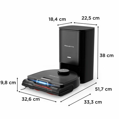 Aspirador Robô Rowenta RR9695WH | 120 min, 0.35L, Preto