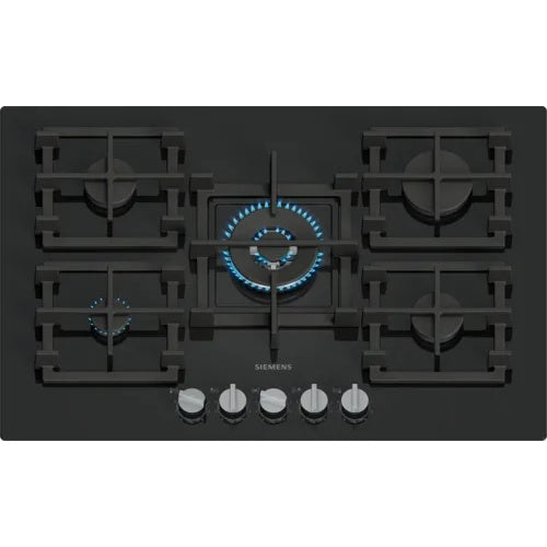 Placa a Gás Siemens EP7A6QI40 | 5 Queimadores, Wi-Fi, Vidro Preto