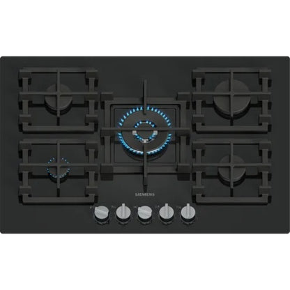 Placa a Gás Siemens EP7A6QI40 | 5 Queimadores, Wi-Fi, Vidro Preto