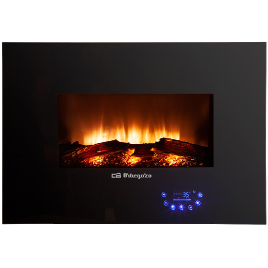 Chaminé Elétrica Orbegozo CM 8000 | 1800W, Efeito Fogo Real, Controlo Tátil