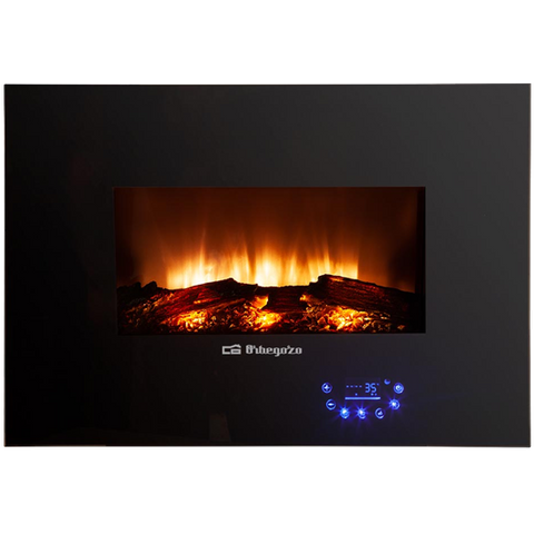 Chaminé Elétrica Orbegozo CM 8000 | 1800W, Efeito Fogo Real, Controlo Tátil