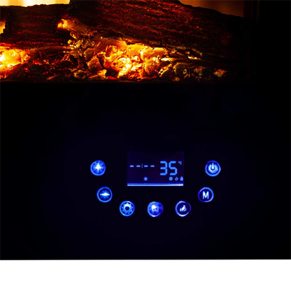 Chaminé Elétrica Orbegozo CM 8000 | 1800W, Efeito Fogo Real, Controlo Tátil