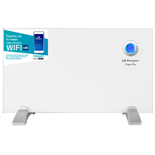 Aquecedor Painel Orbegozo Rew 1000 A | 1000W, WiFi, 7-35°C