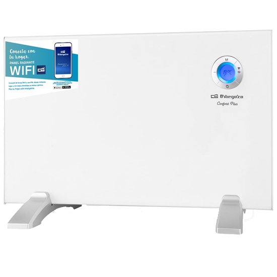 Aquecedor Painel Orbegozo Rew 1000 A | 1000W, WiFi, 7-35°C