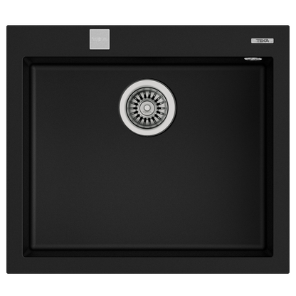 Lava Loiça TEKA Forsquare 50.40 Tg | Tegranito, 570x500mm, 200mm, Preto