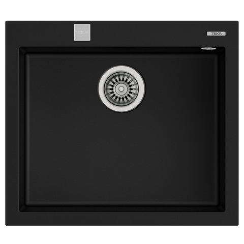 Lava Loiça TEKA Forsquare 50.40 Tg | Tegranito, 570x500mm, 200mm, Preto