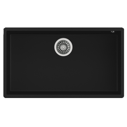 Lava Loiça TEKA Square 72.40 Tg | 1 Bacia, Tegranito, Preto