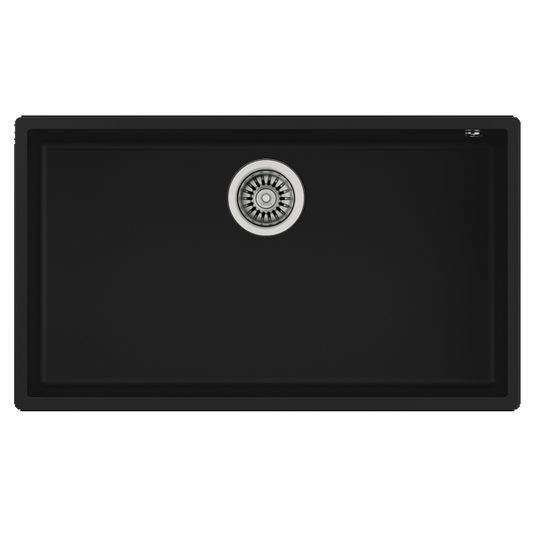 Lava Loiça TEKA Square 72.40 Tg | 1 Bacia, Tegranito, Preto