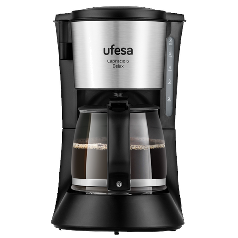 Máquina Café Filtro Ufesa CG7115 | 6 chávenas, 600W, Filtro Permanente, Anti-gota