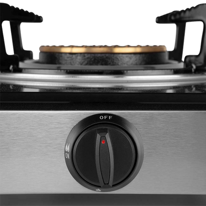 Fogareiro Orbegozo FO 1720 | Inox, Vidro Negro, 4.3kW