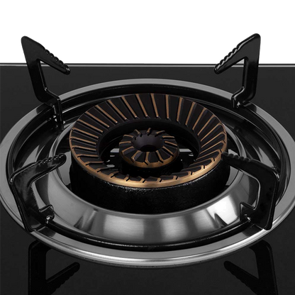 Fogareiro Orbegozo FO 1720 | Inox, Vidro Negro, 4.3kW