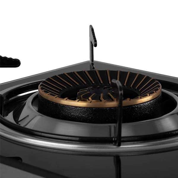 Fogareiro Orbegozo FO 1720 | Inox, Vidro Negro, 4.3kW