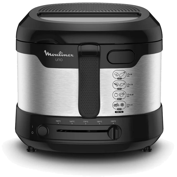 Fritadeira Moulinex Uno Inox AF215D10 | 1.8L, 1Kg, Antiaderente