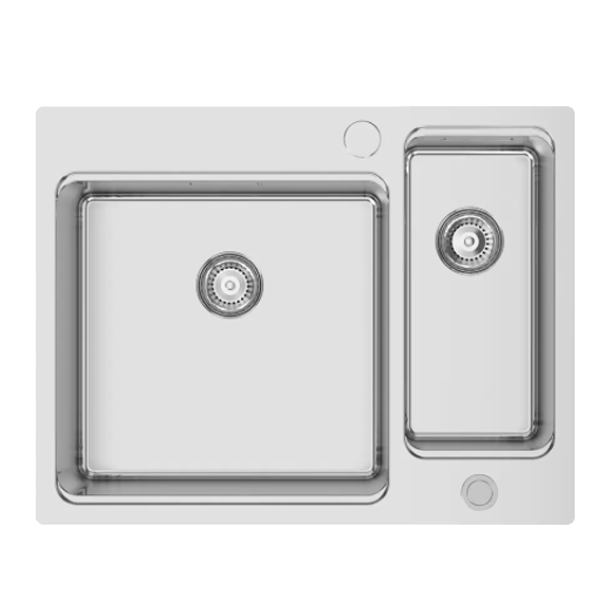 Lava Loiça Rodi Una Reverse 65 | Cuba e meia, Polido, 650x505mm