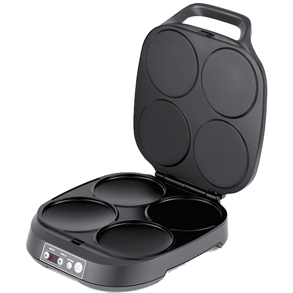 Máquina de Panquecas e Snacks FLAMA 4906FL | 4 Cavidades, 2000W, Antiaderente