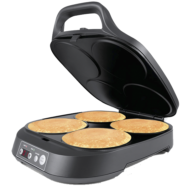 Máquina de Panquecas e Snacks FLAMA 4906FL | 4 Cavidades, 2000W, Antiaderente