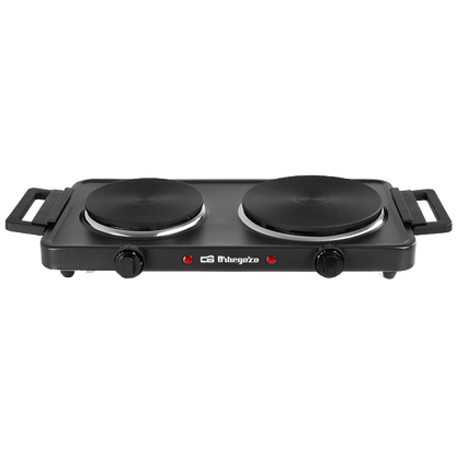 Placa Elétrica Orbegozo PE 2855 | 2500W, 2 Discos, 230V